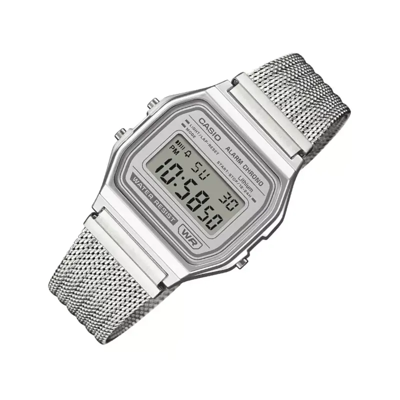 Casio Classic Vintage Digital Dial Mesh Men's Watch- A158WEM-7